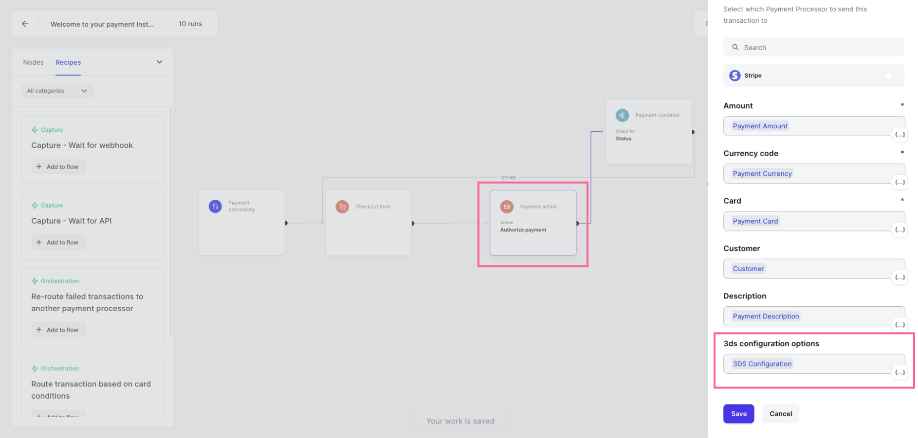 Automation configure 3ds